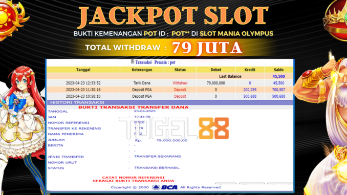 BUKTI JACKPOT TOGEL88 #118