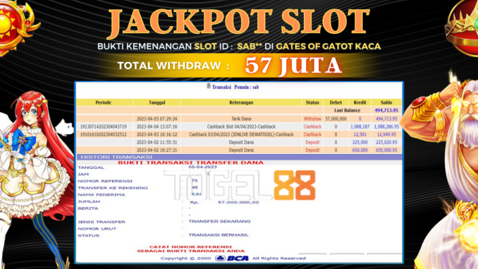 Bukti jackpot Togel88 #65