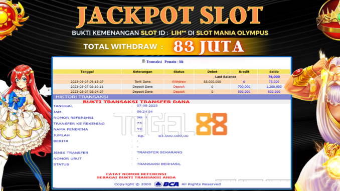 Bukti jackpot Togel88 #159