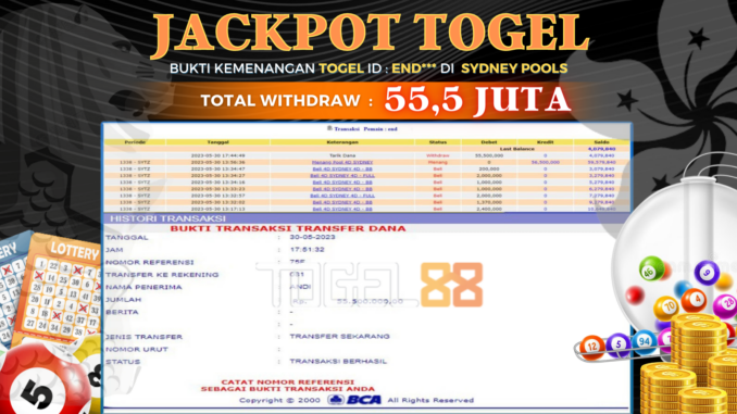 Bukti jackpot Togel88 #211