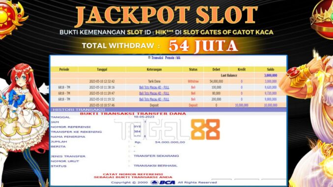 Bukti jackpot Togel88 #170