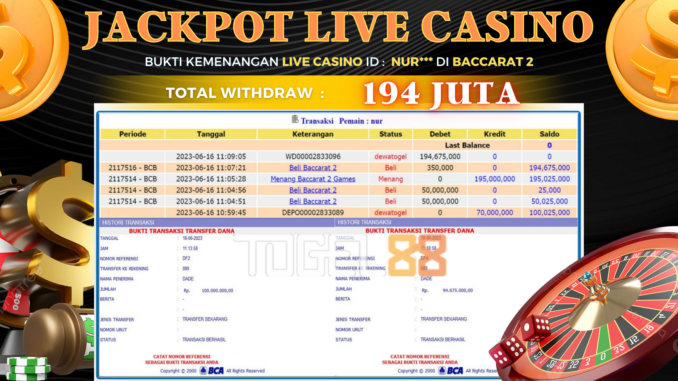 Bukti jackpot Togel88 #248