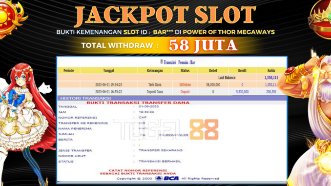 Bukti jackpot Togel88 #215