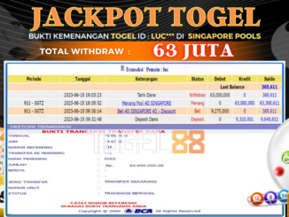 Bukti jackpot Togel88 #245