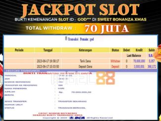 Bukti jackpot Togel88 #249