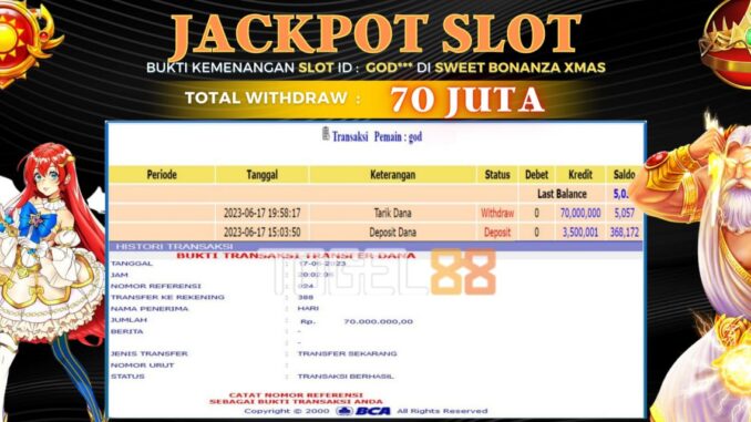 Bukti jackpot Togel88 #249