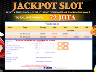 Bukti jackpot Togel88 #340