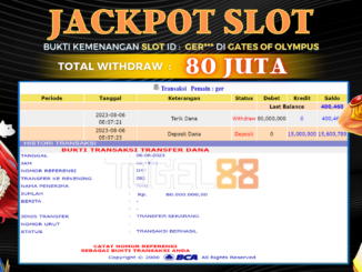 Bukti jackpot Togel88 #367