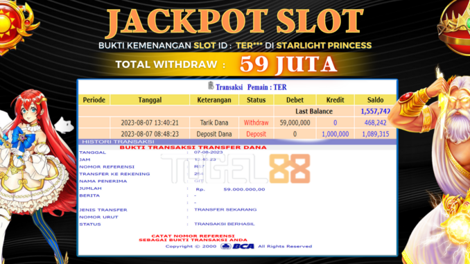 Bukti jackpot Togel88 #372