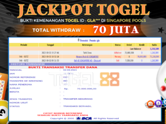 Bukti jackpot Togel88 #358