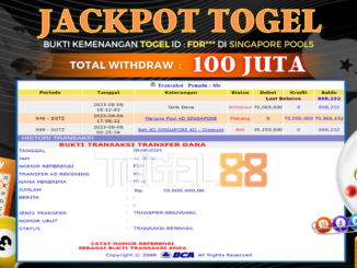 Bukti jackpot Togel88 #368