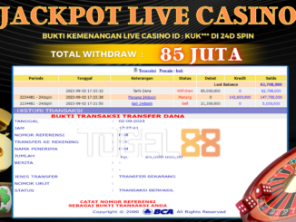 Bukti jackpot Togel88 #399