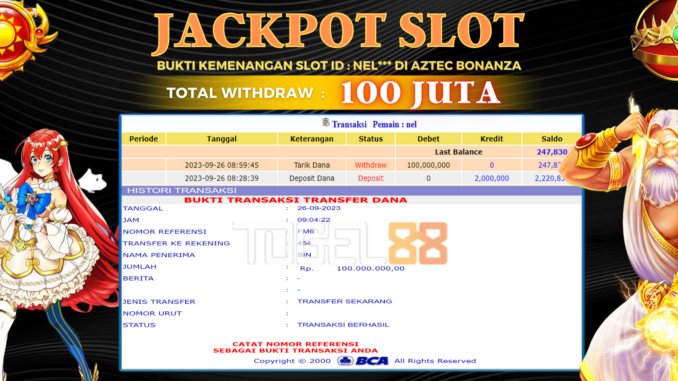 Bukti jackpot Togel88 #469