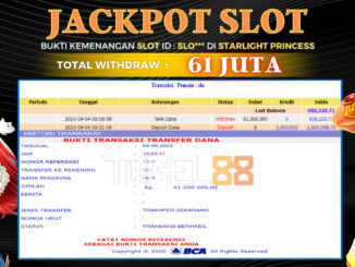 Bukti jackpot Togel88 #404