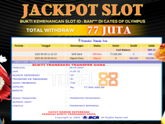 Bukti jackpot Togel88 #474