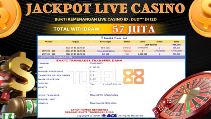 Bukti jackpot Togel88 #448