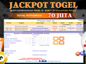 Bukti jackpot Togel88 #482