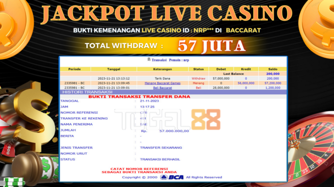 Bukti jackpot Togel88 #498